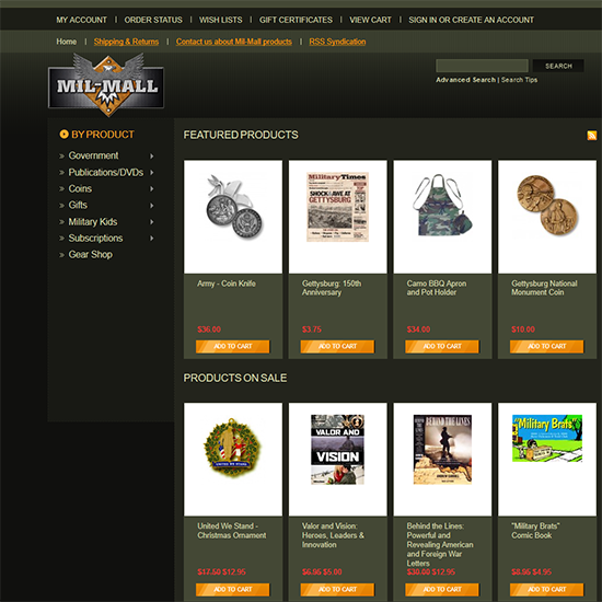Mil-Mall screenshot